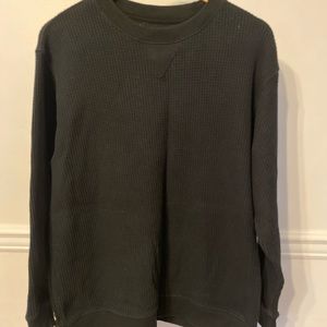 Aerie Waffle knit crew neck sweatshirt